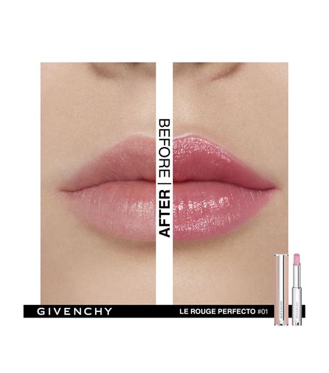 givenchy le rouge perfecto fearless pink|Givenchy perfume lip balm.